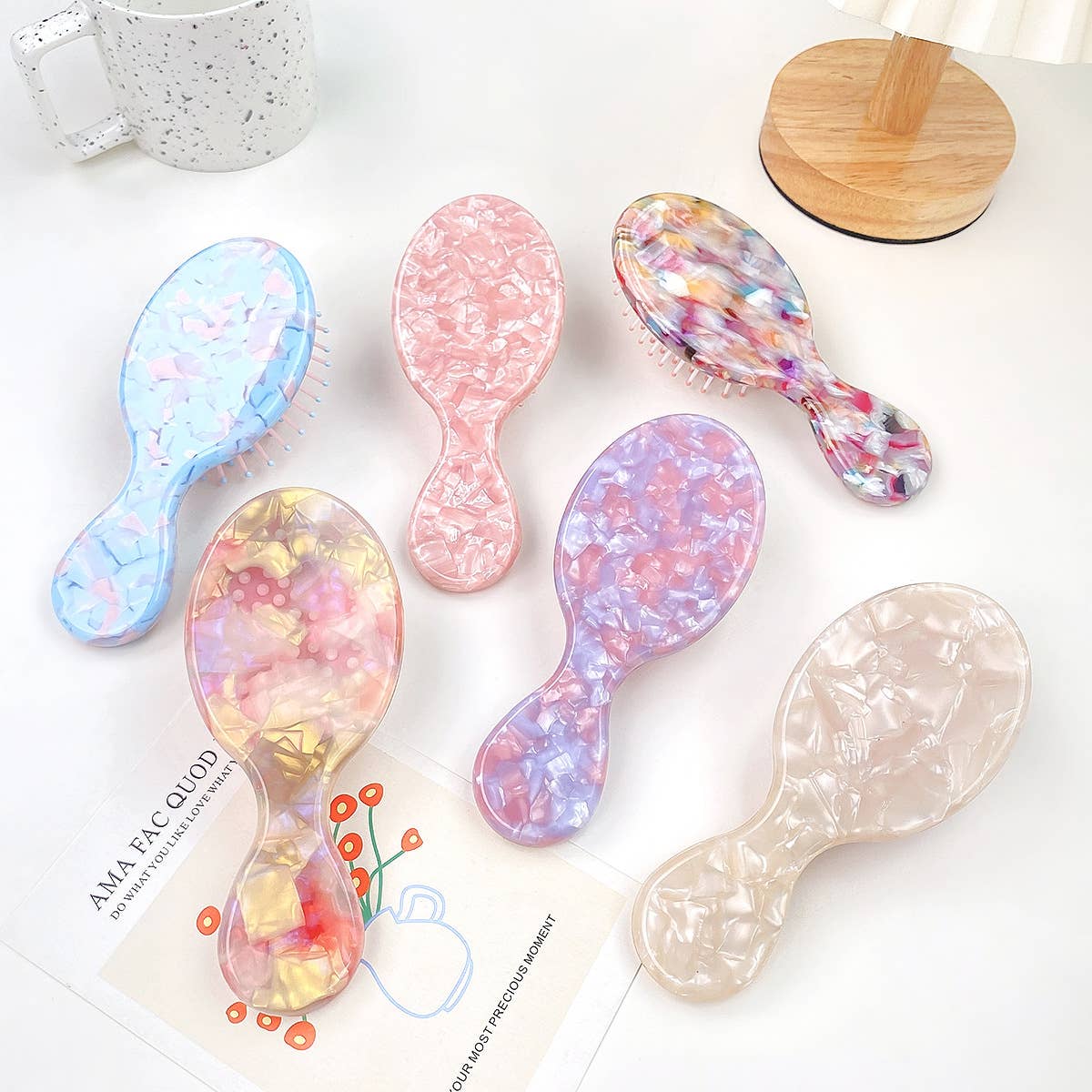 Acetic acid board children's air cushion comb