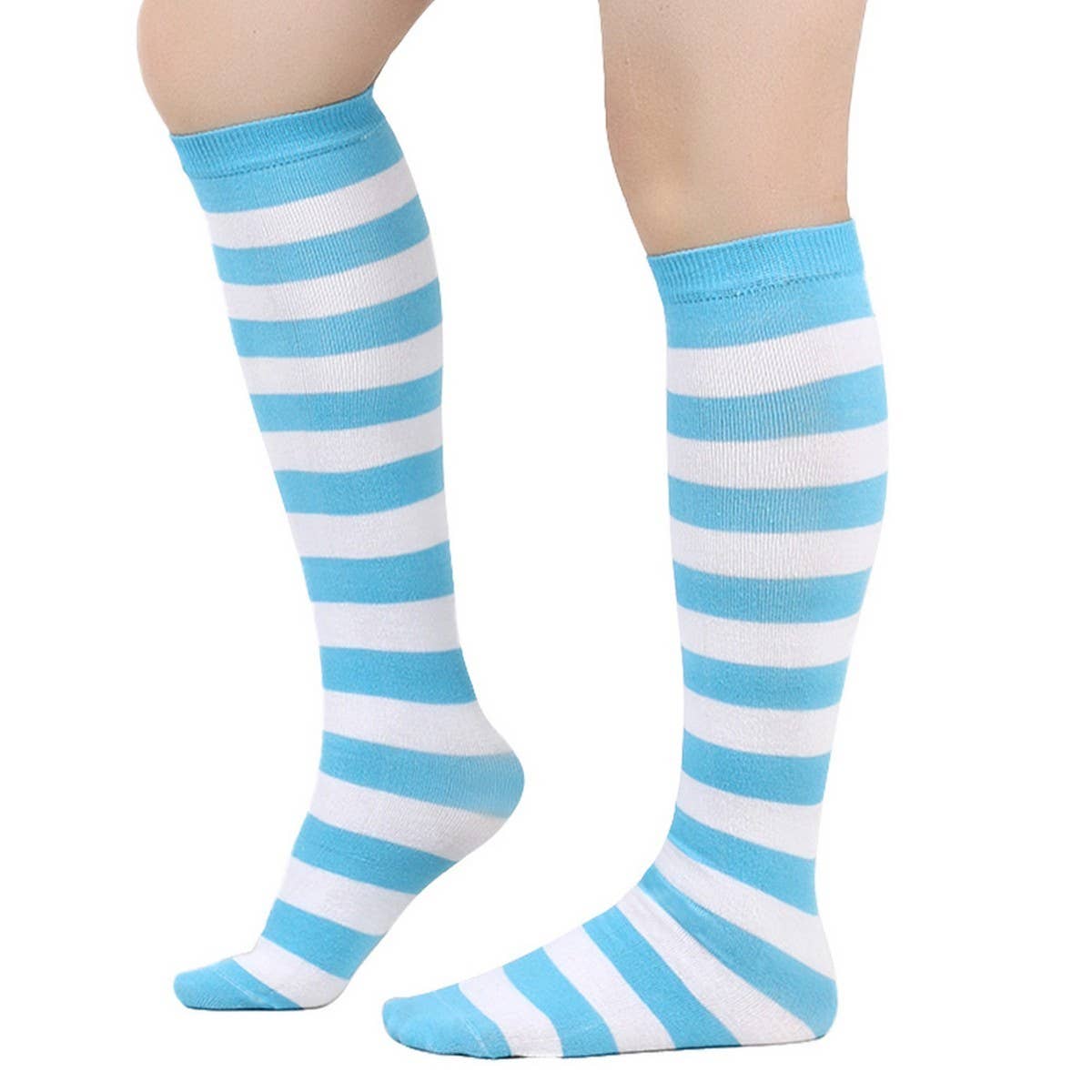 CWMM10073_STRIPED KNEE-HIGH SOCKS FOR CHRISTMAS