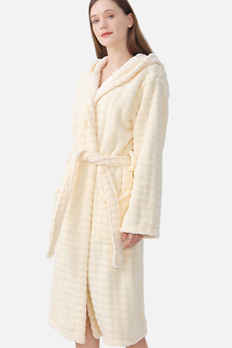 CWMM8296_HOUSEHOLD ABSORBENT THICK FLEECE NIGHTGOWN