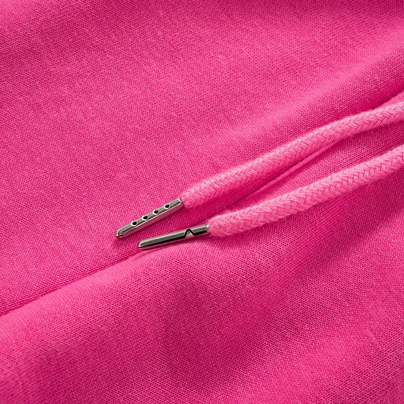 SOLID COLOR LOW-RISE LANTERN WIDE-LEG PANTS