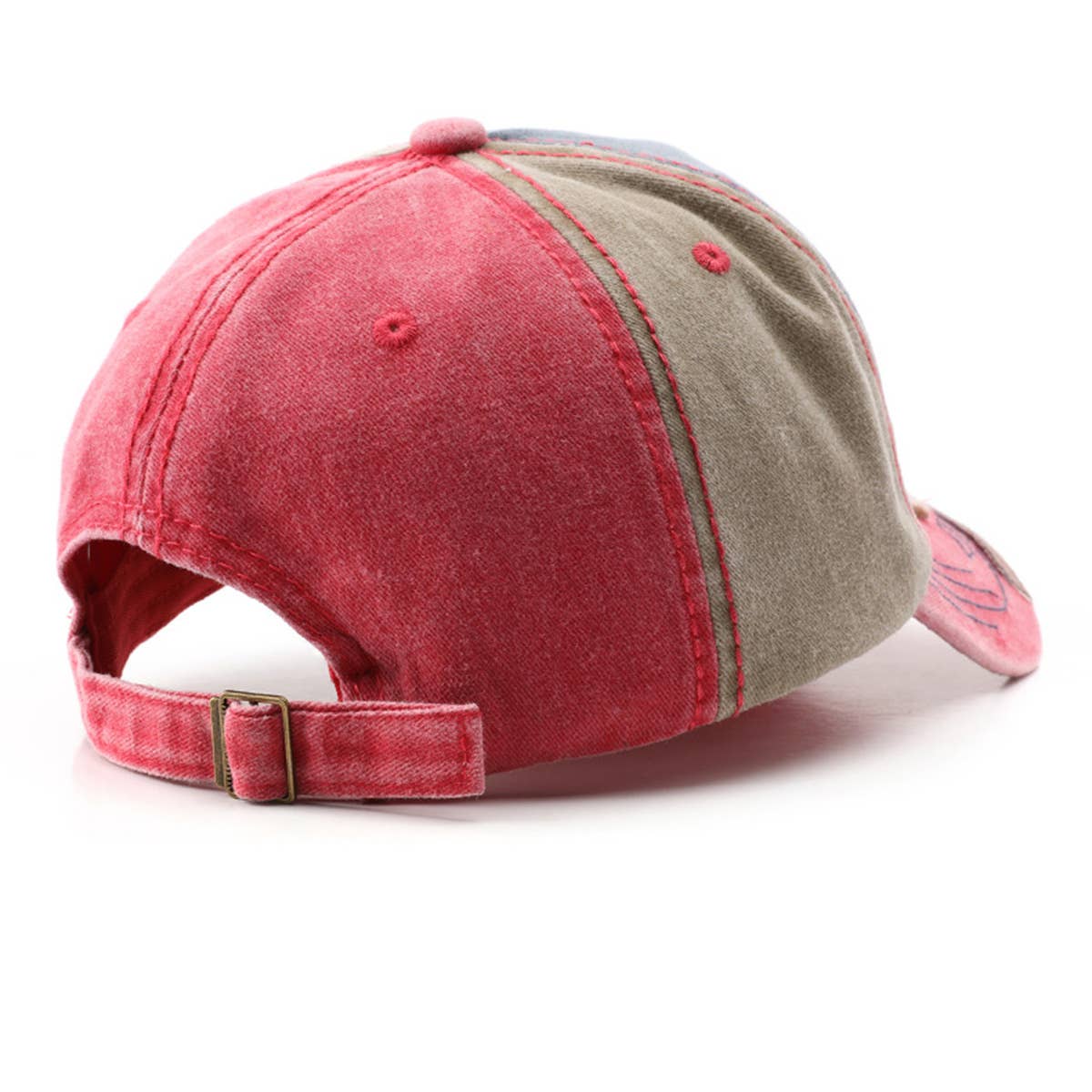 Vintage Washed Distressed Number Cap Outdoor Hat_CWAH1264