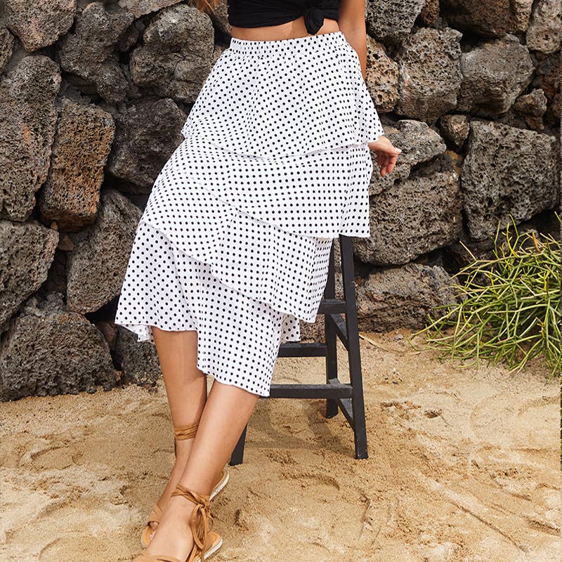 Summer polka dot skirt