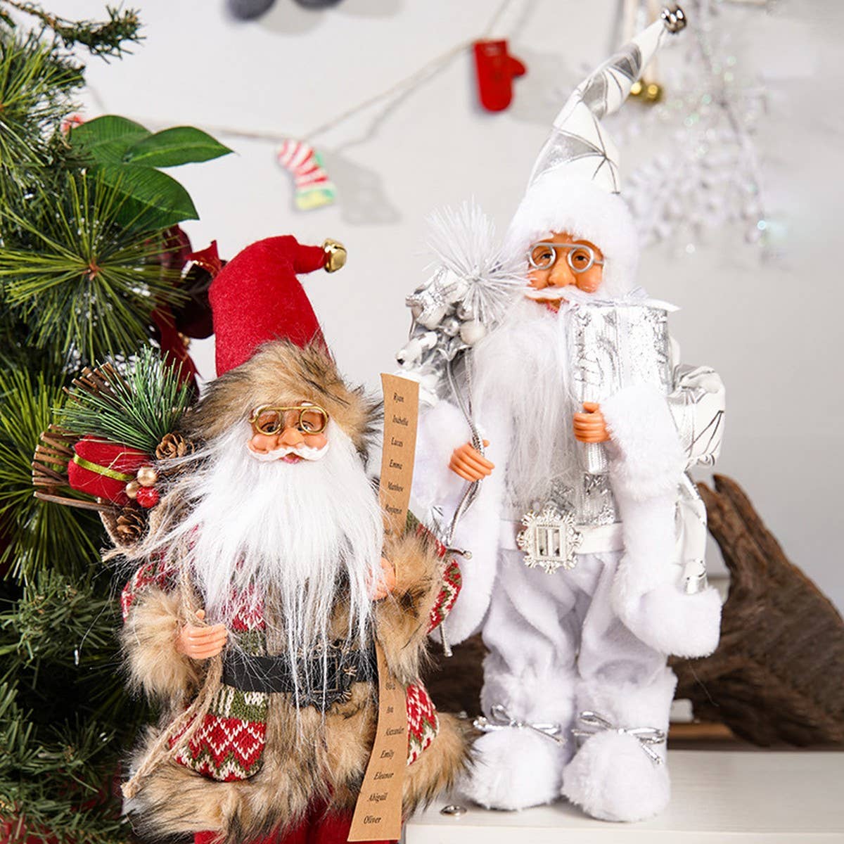 12-INCH STANDING SANTA CLAUS DECORATIVE FIGURE_CWMM2767