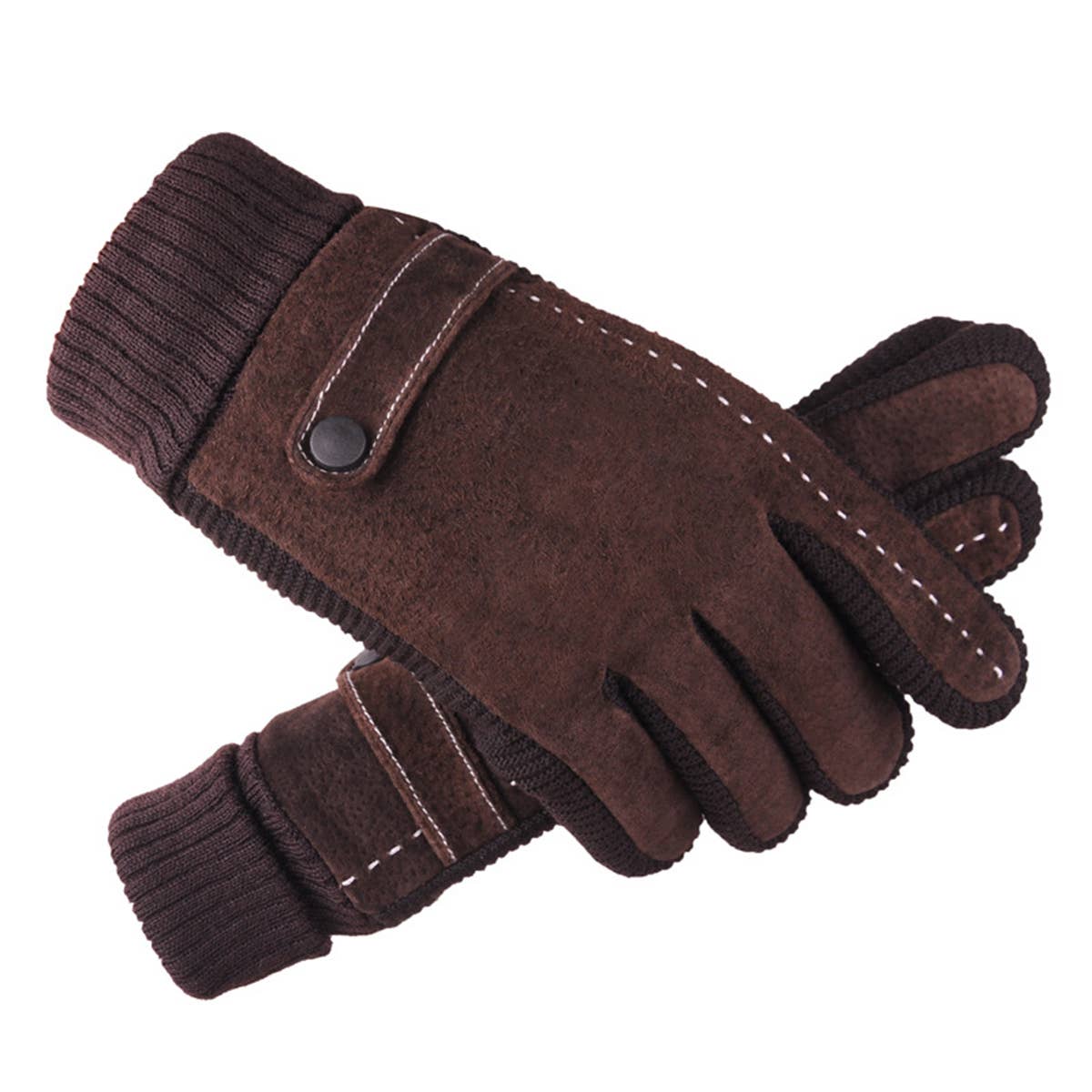 WINTER THICKENED WARM PIGSKIN GLOVES_CWAG0047