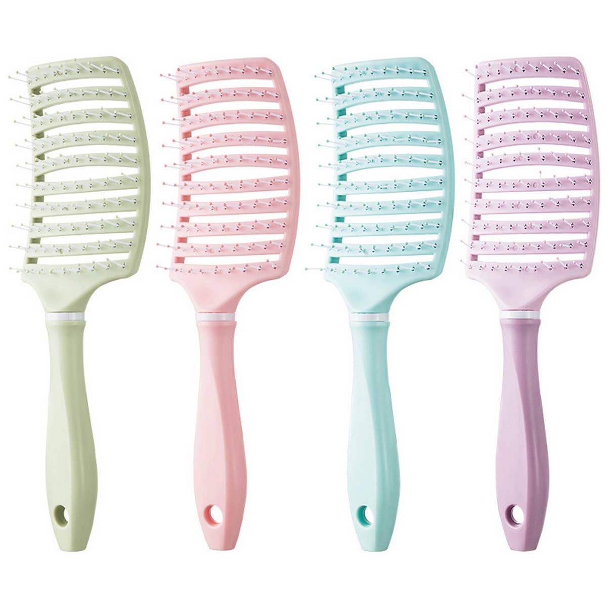 WOMEN HAIR ROOT FLUFFY MASSAGE LARGE CURVED COMB