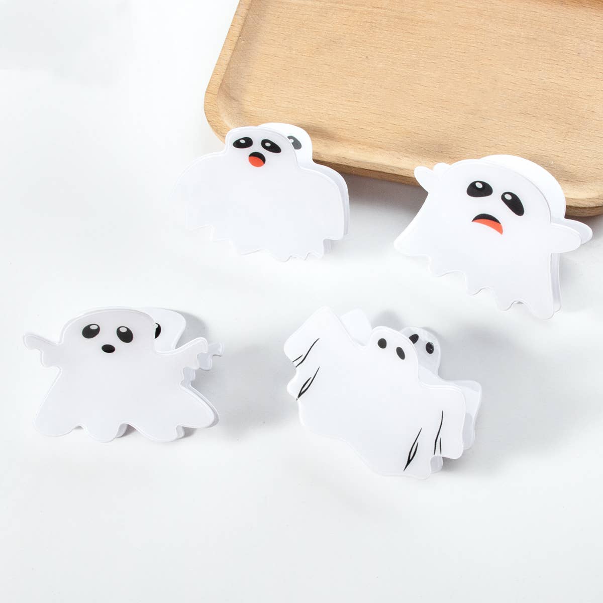 HALLOWEEN SCARY WHITE GHOST HAIRPIN