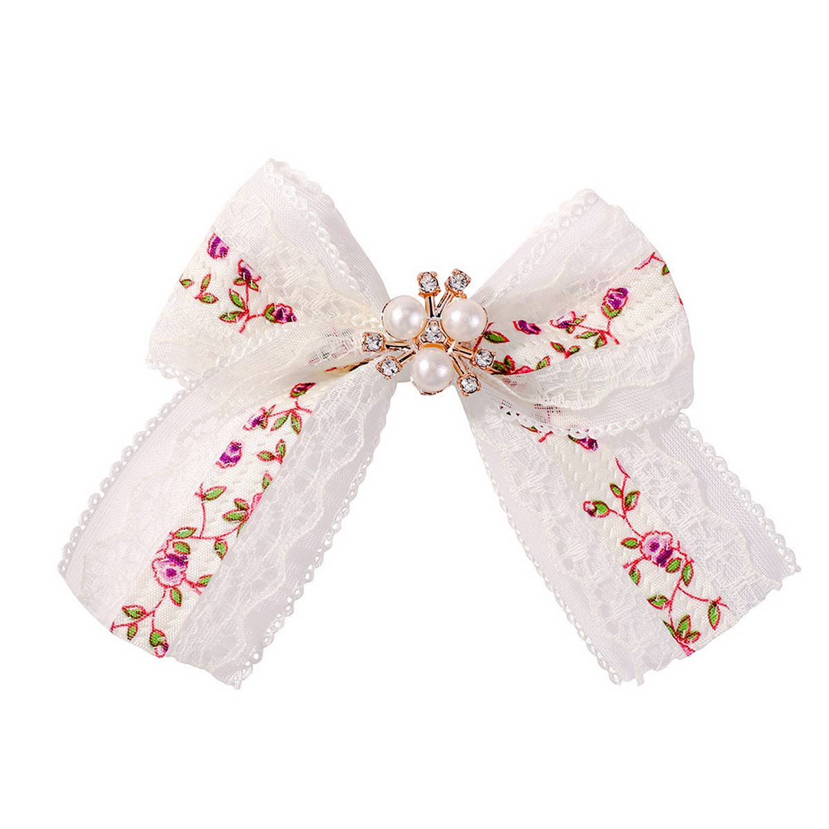 CHILDREN'S LACE MESH BOW HAIRPIN