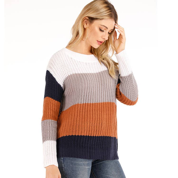 STRIPED PULLOVER RAINBOW KNITWEAR