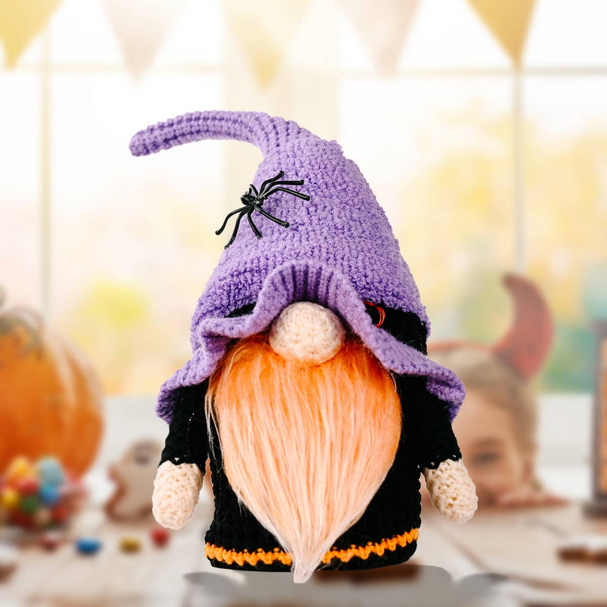 HALLOWEEN KNITTED RUDOLPH DOLL ORNAMENTS