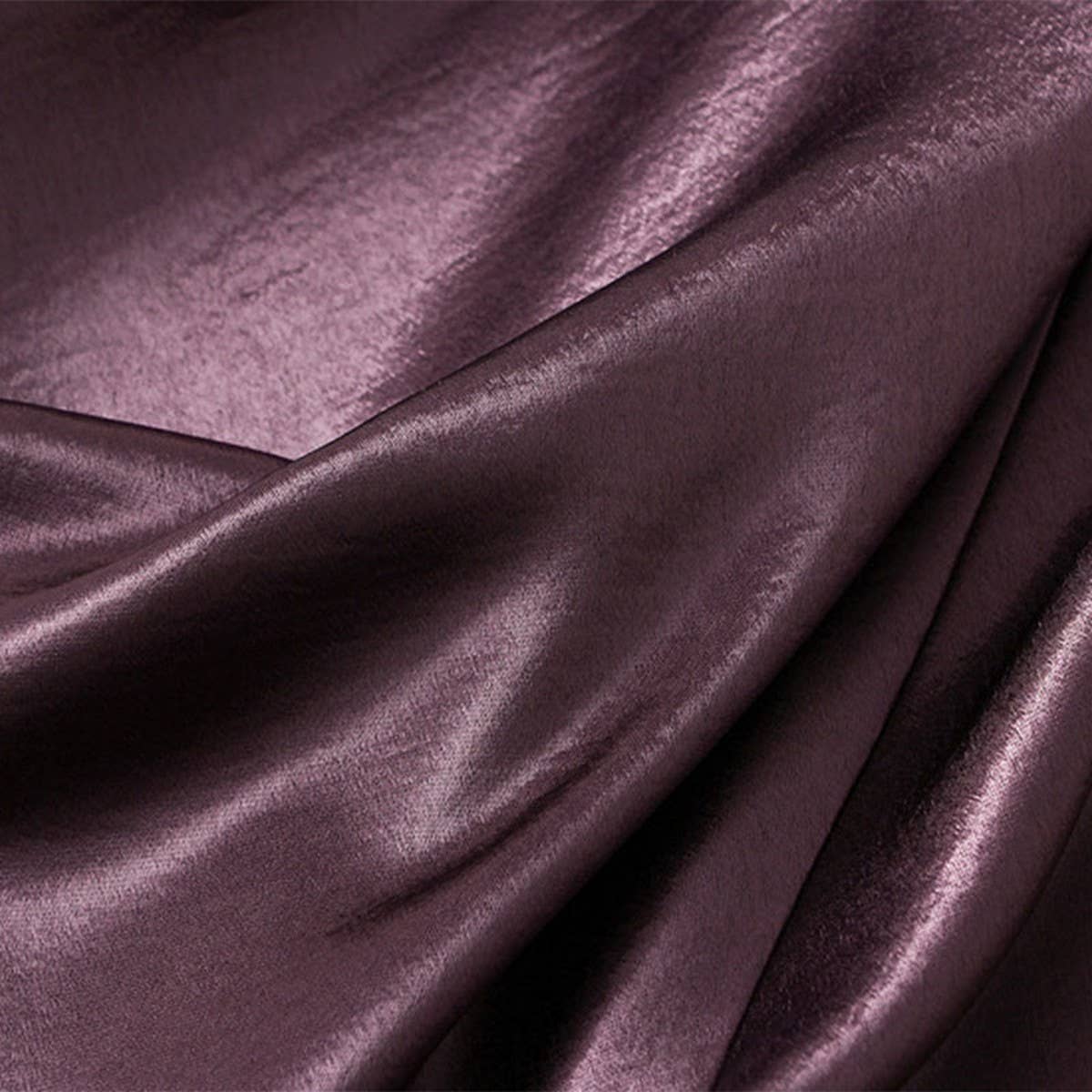 Asymmetrical Satin Fishtail Slimming Midi Skirt_CWBMS0353