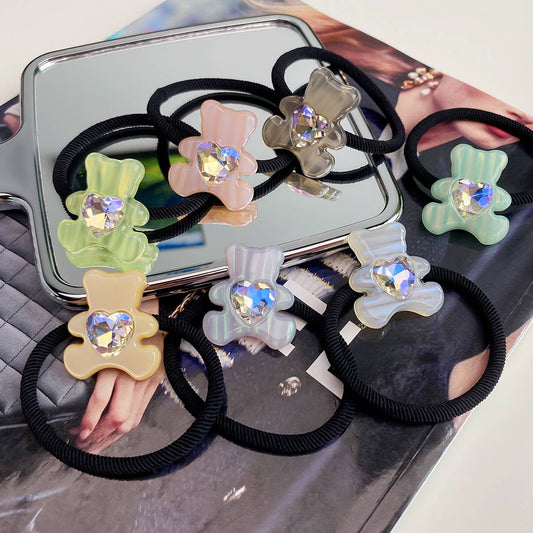 CANDY COLOR BEAR HAIR TIE_CWAHA0805