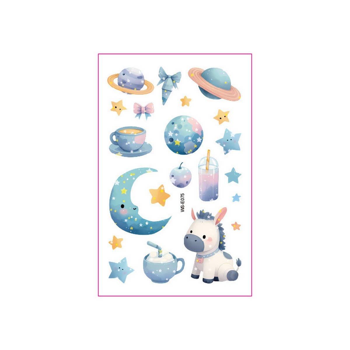 Glitter Cartoon Tattoo Stickers for Kids ?Bear Set