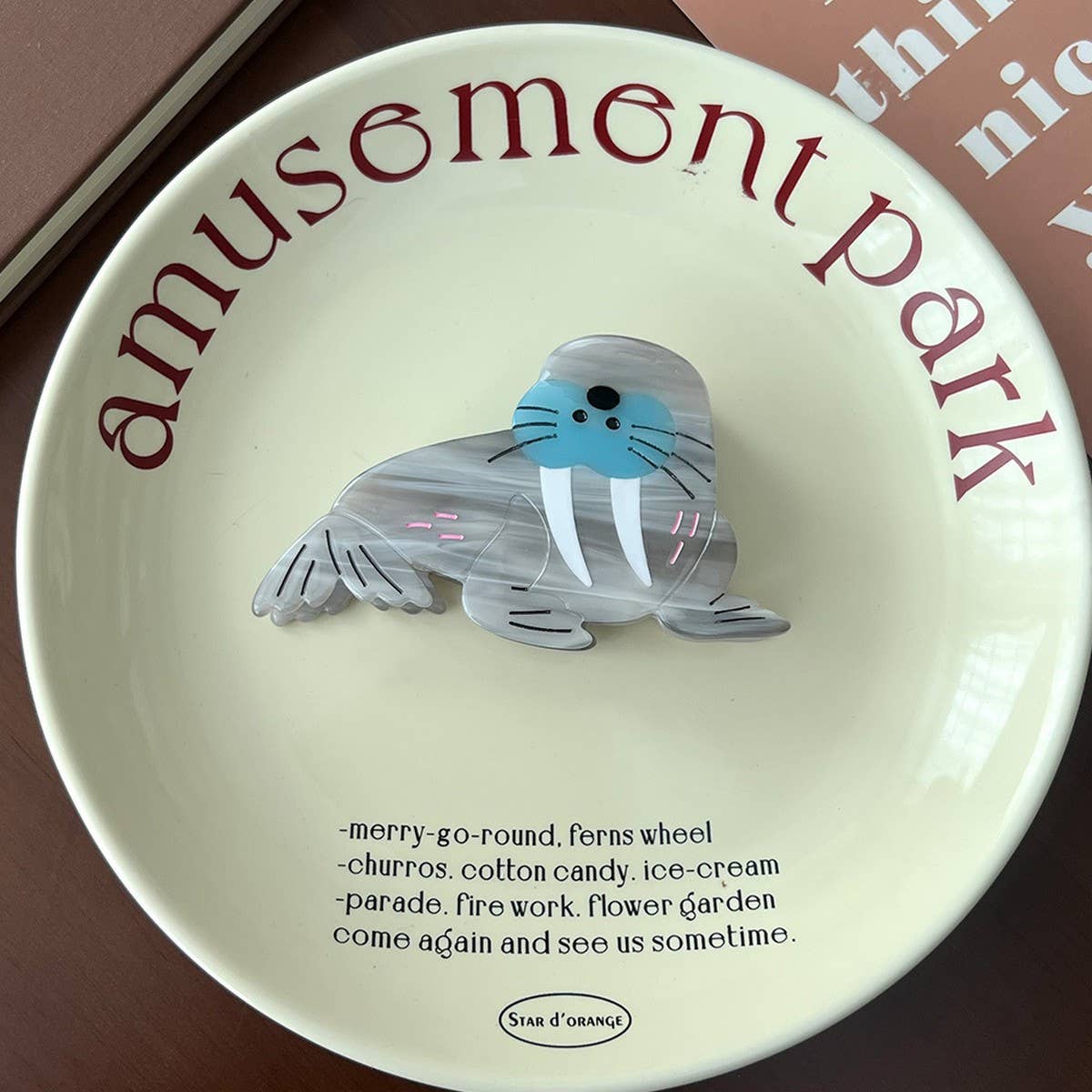 Ocean Series Hair Claw, Dolphin Shark Seal Clip_CWAHA5759