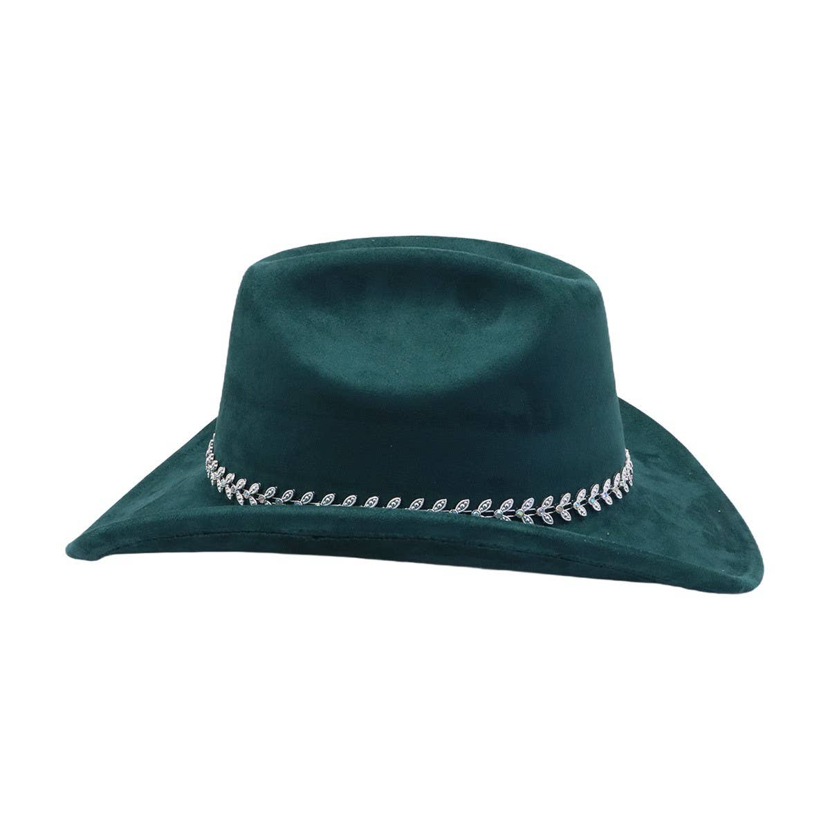 Western Ethnic Suede Cowboy Fedora Jazz Hat_CWAH04447
