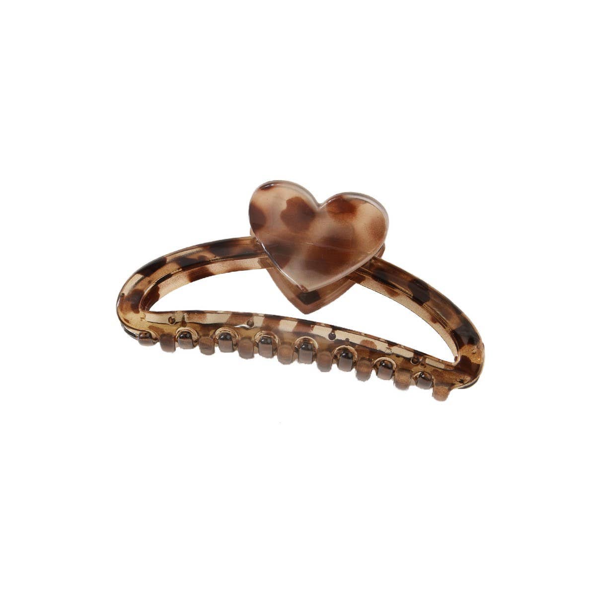 CWAHA07436_LEOPARD HEART HAIR CLAW CLIP FOR WOMEN LARGE