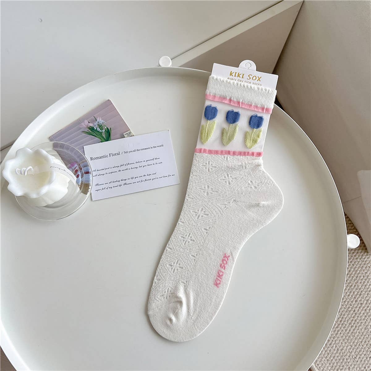 2024 NEW DIAMOND CHECK THIN SOCKS_CWMS0548