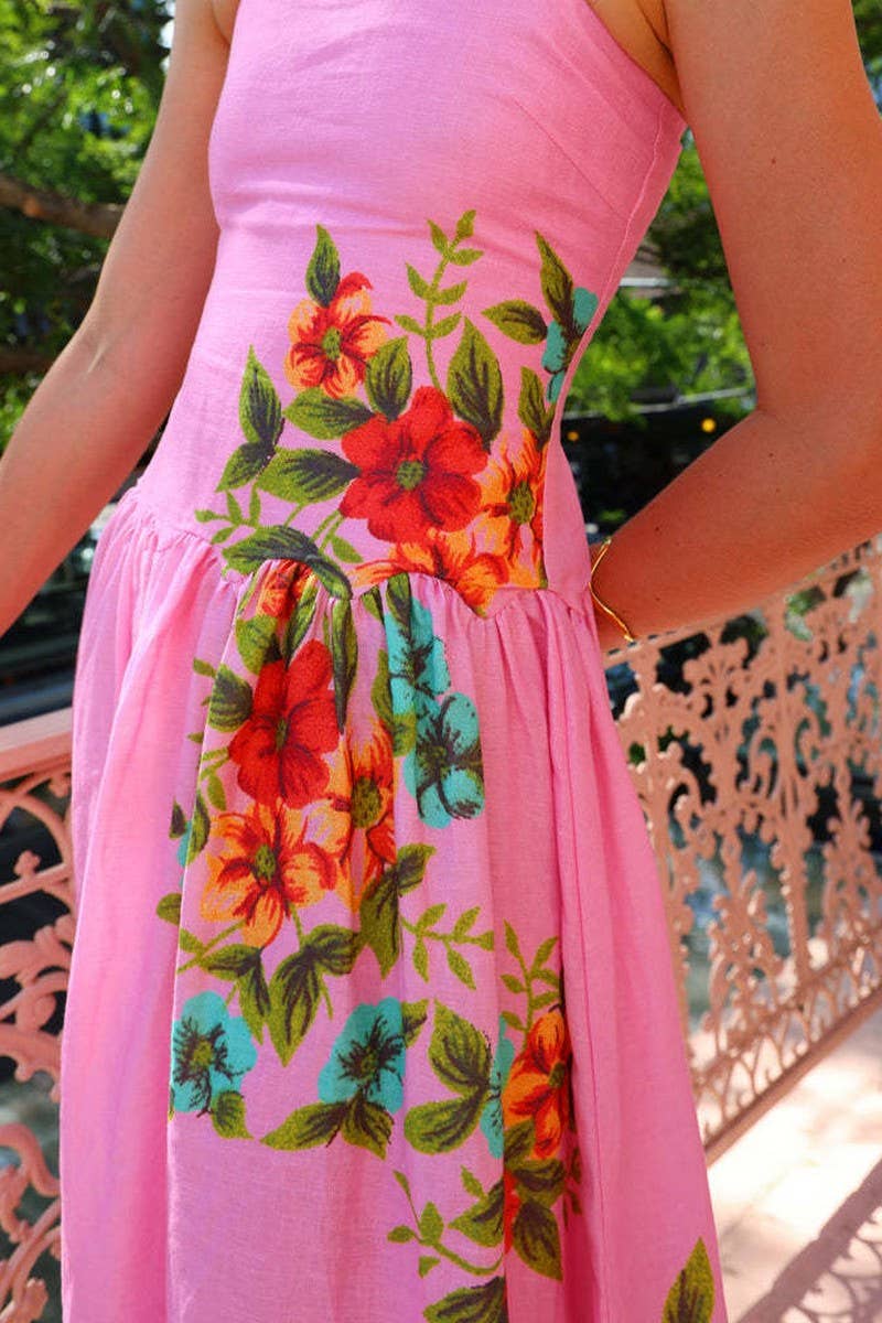 CWDHL1077_SUMMER TEMPERAMENT THIN STRAP BACKLESS DRESS