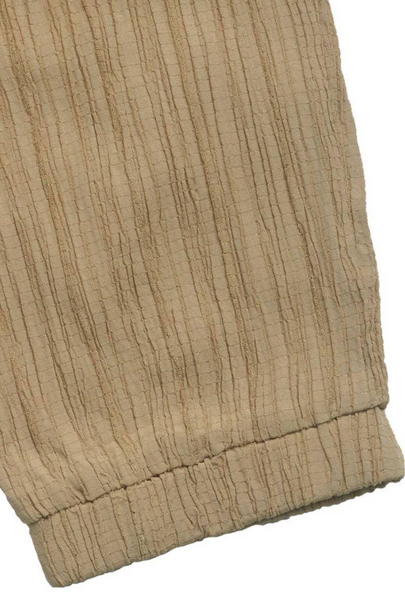 CWBLP0802_TEXTURED SOLID COLOR CASUAL SKINNY PANTS