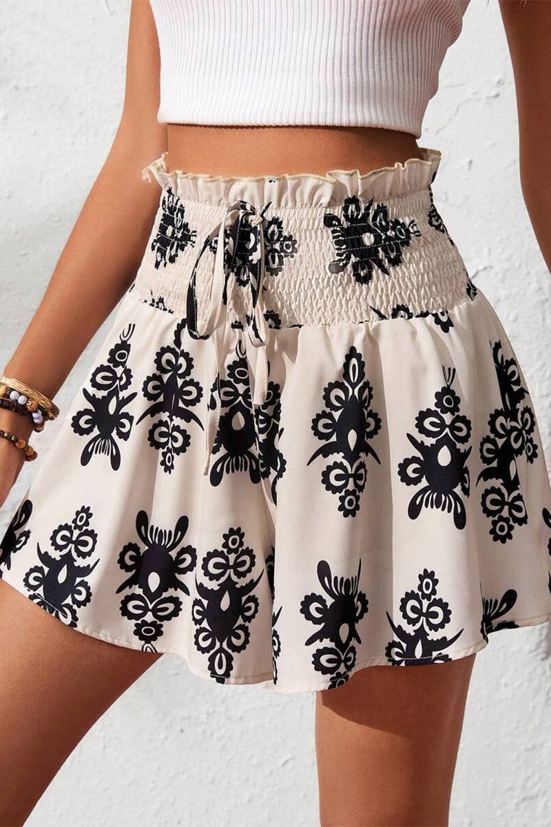 CWBSP0537_SUMMER SWEET HIGH WAIST WOMEN'S CULOTTES