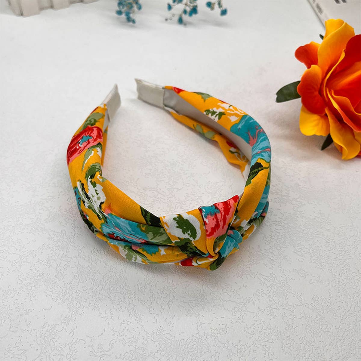 RETRO INK-SPLASHED FLOWER HEADBAND_CWAHA2584
