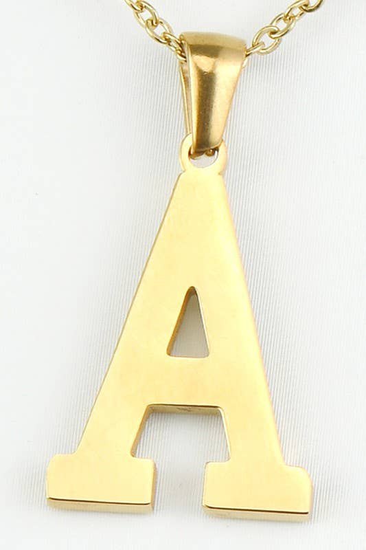 FASHION ALPHABET PENDANT CHARM NECKLACE_CWAJE219