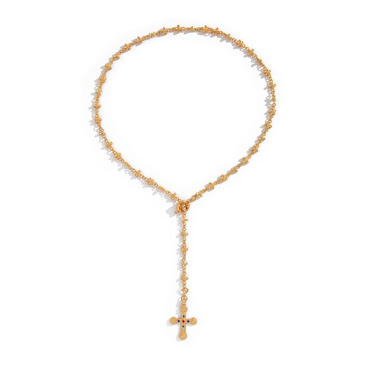 PEARL CROSS PERSONALIZED ALL-MATCH NECKLACE_CWMM3128