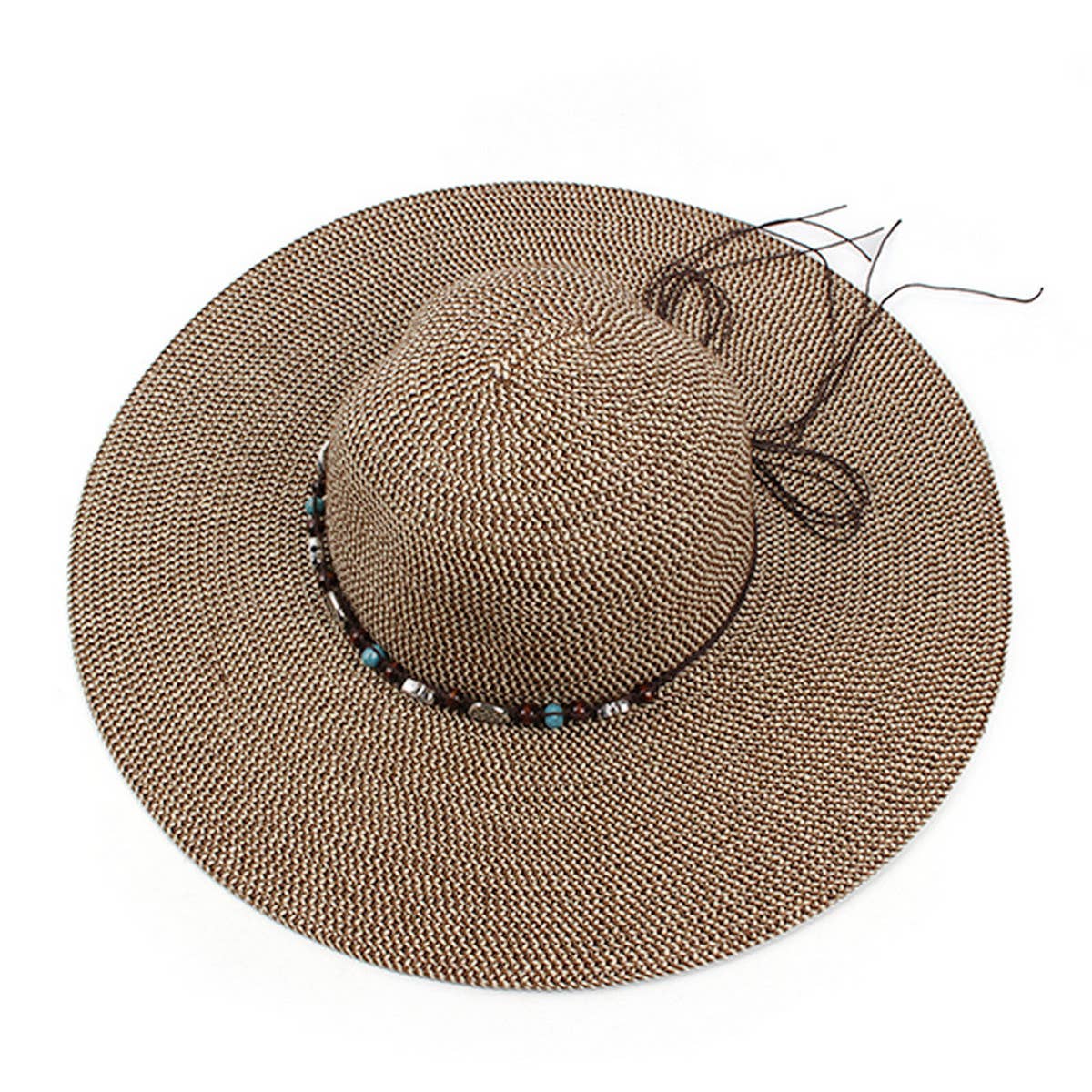 OUTDOOR LEISURE SUN PROTECTION DOME STRAW HAT_CWAH1205
