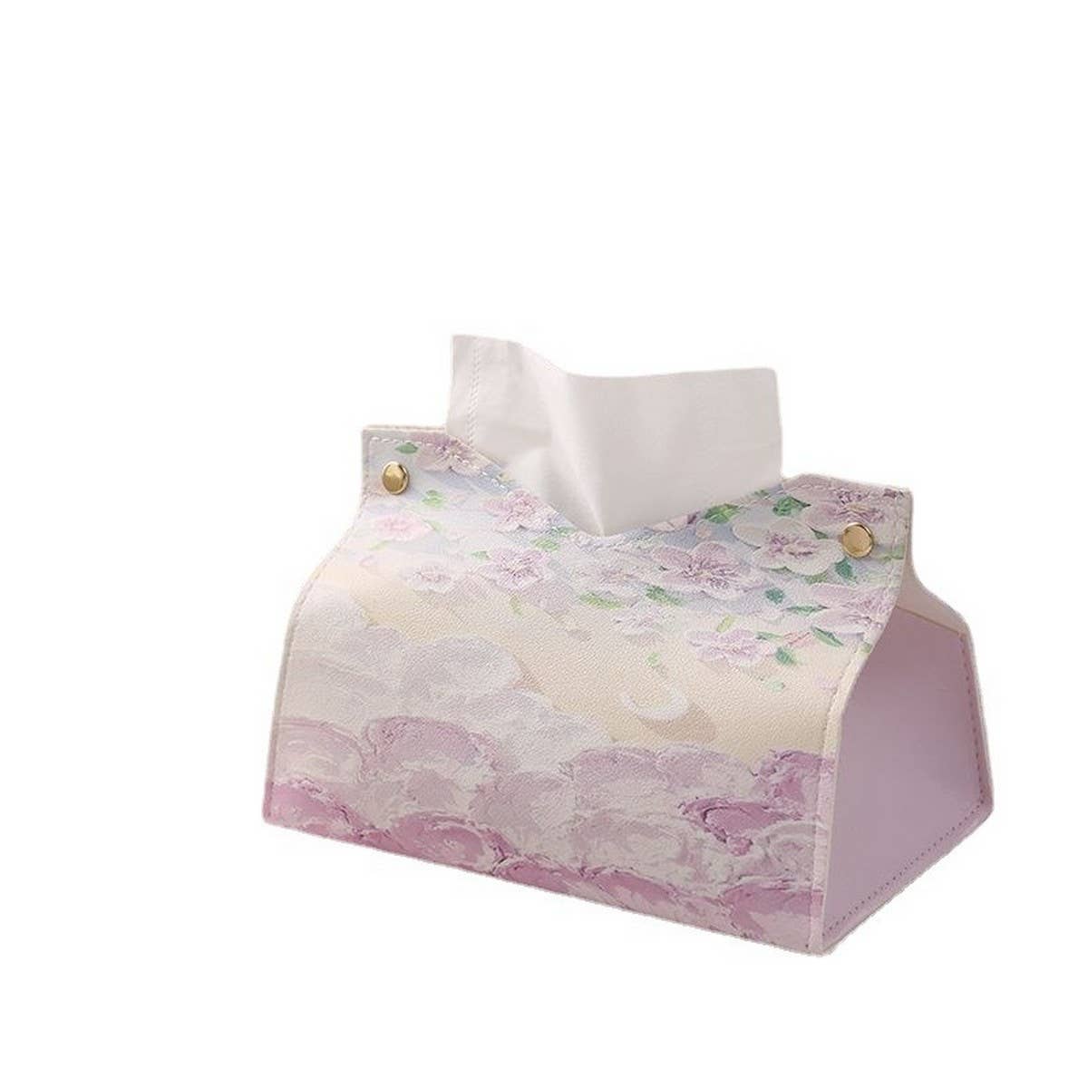 LIGHT LUXURY FOLDING OIL PAINTING STYLE TISSUE BOX