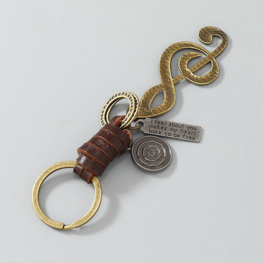 CREATIVE HAND-WOVEN RETRO KEYCHAIN