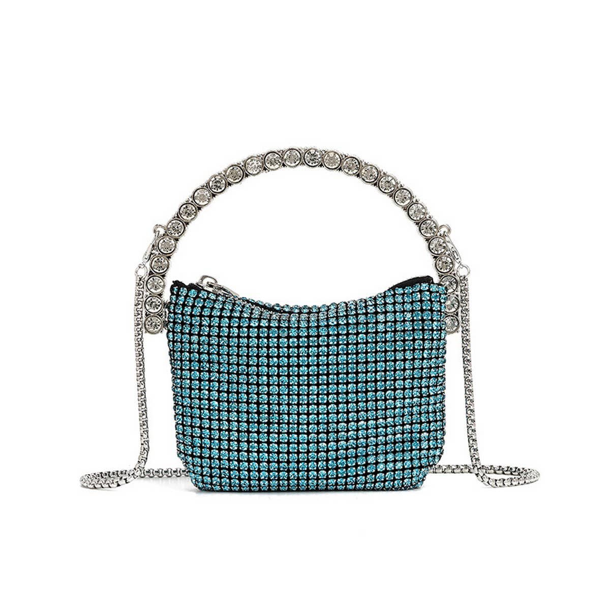 FASHIONABLE RHINESTONE TOP-HANDLE EVENING BAG_CWAB3604