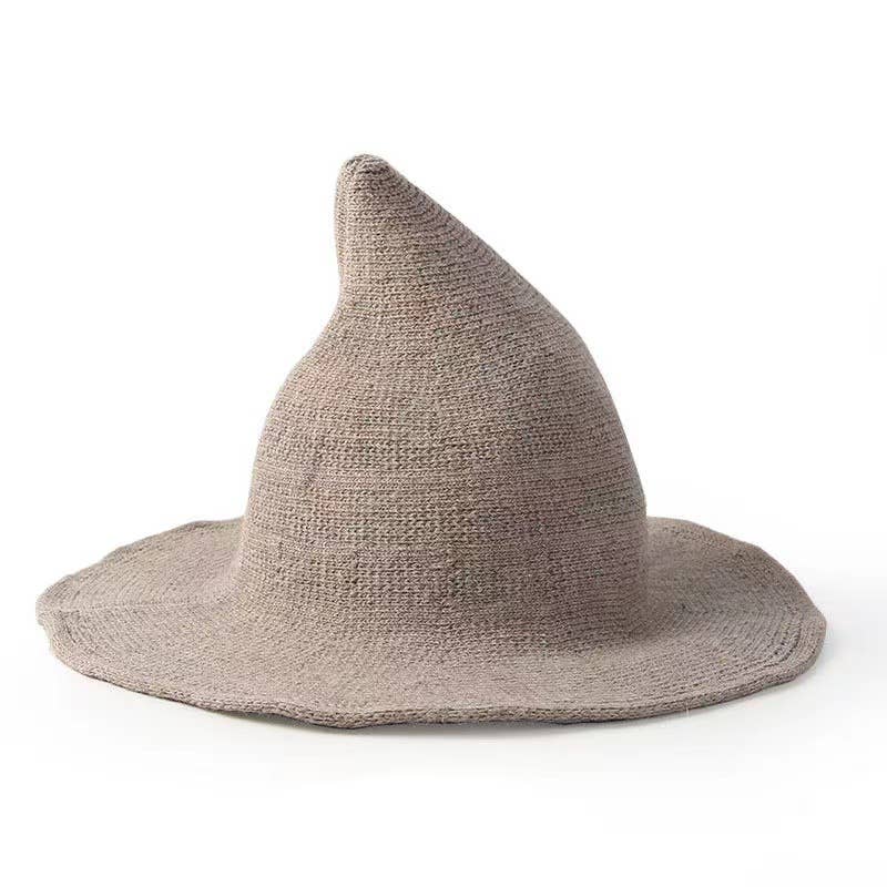 HALLOWEEN CHARACTER WOOL WIZARD HAT WITH BIG BRIM