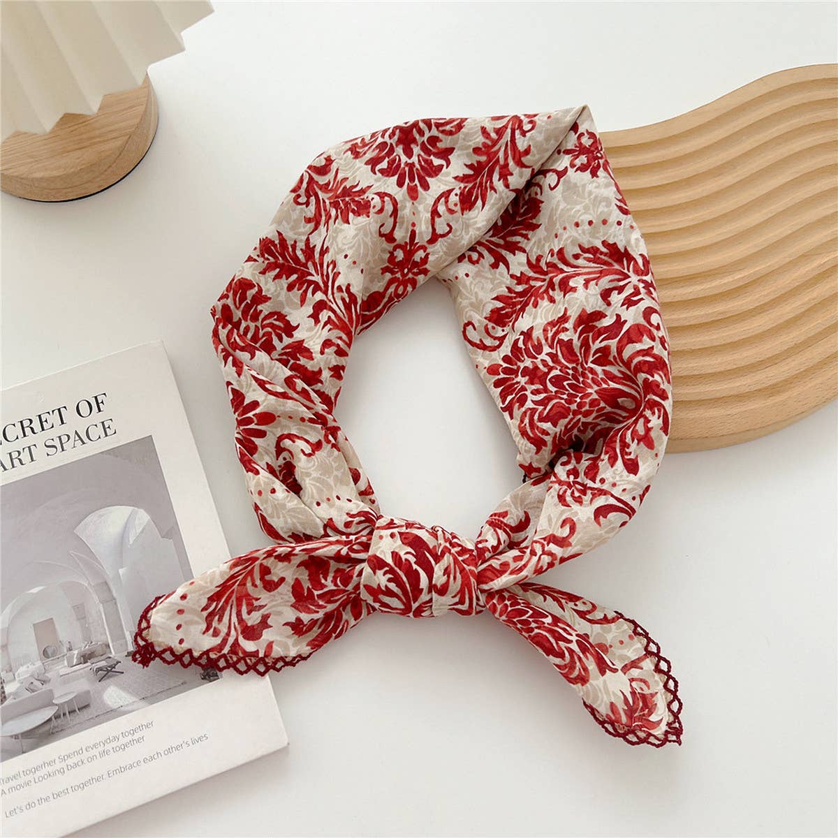 Cotton Linen Square Scarf for Women¡¯s Neck Wrap