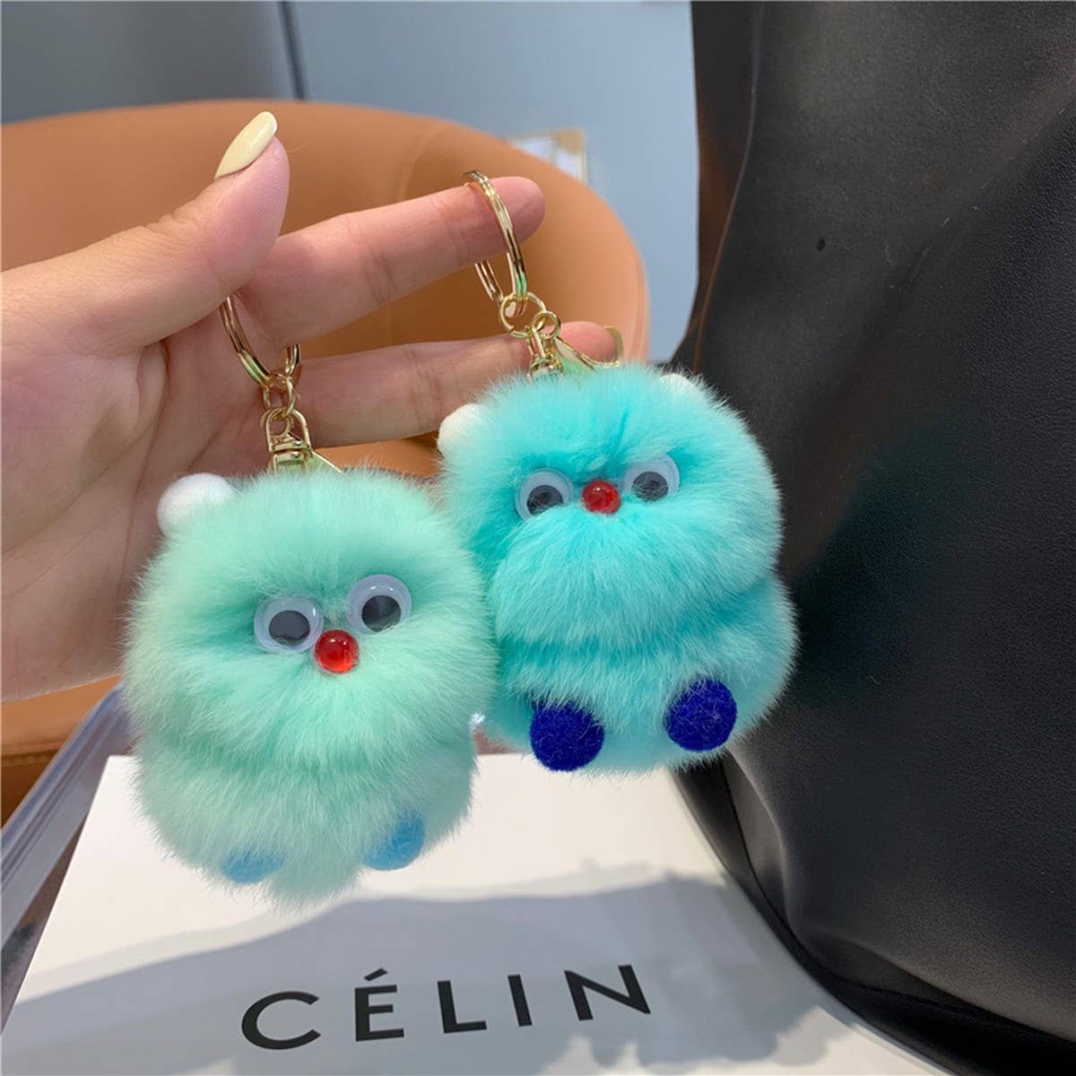 LITTLE MONSTER CAR KEYCHAIN PENDANT ACCESSORIES