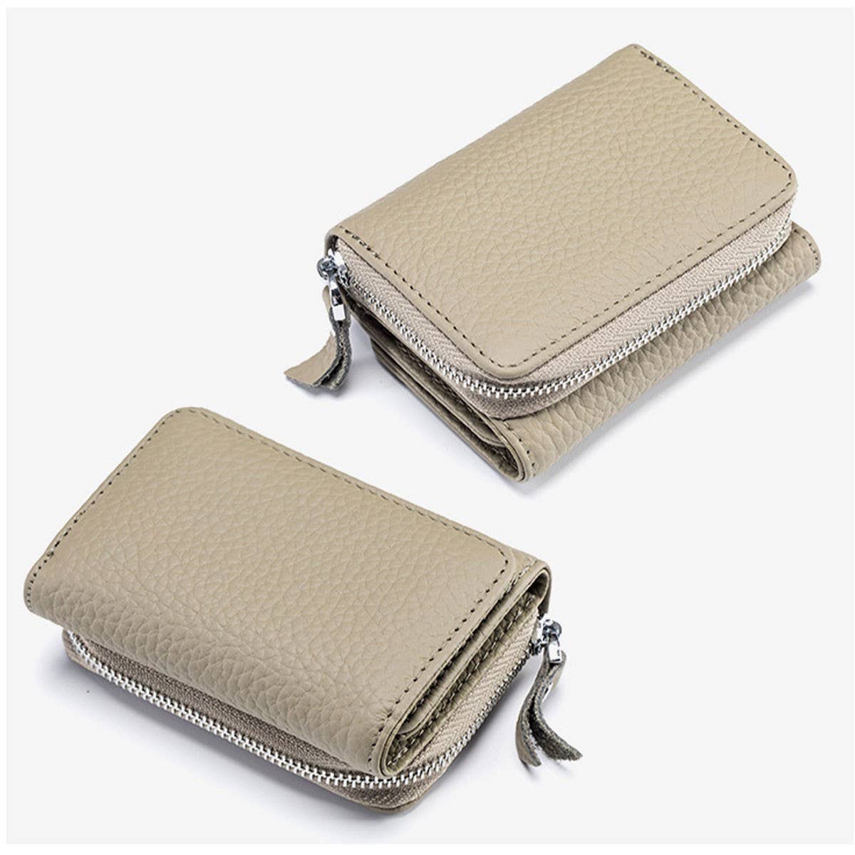 TRIFOLD MINI LARGE CAPACITY LEATHER WALLET_CWAB3703