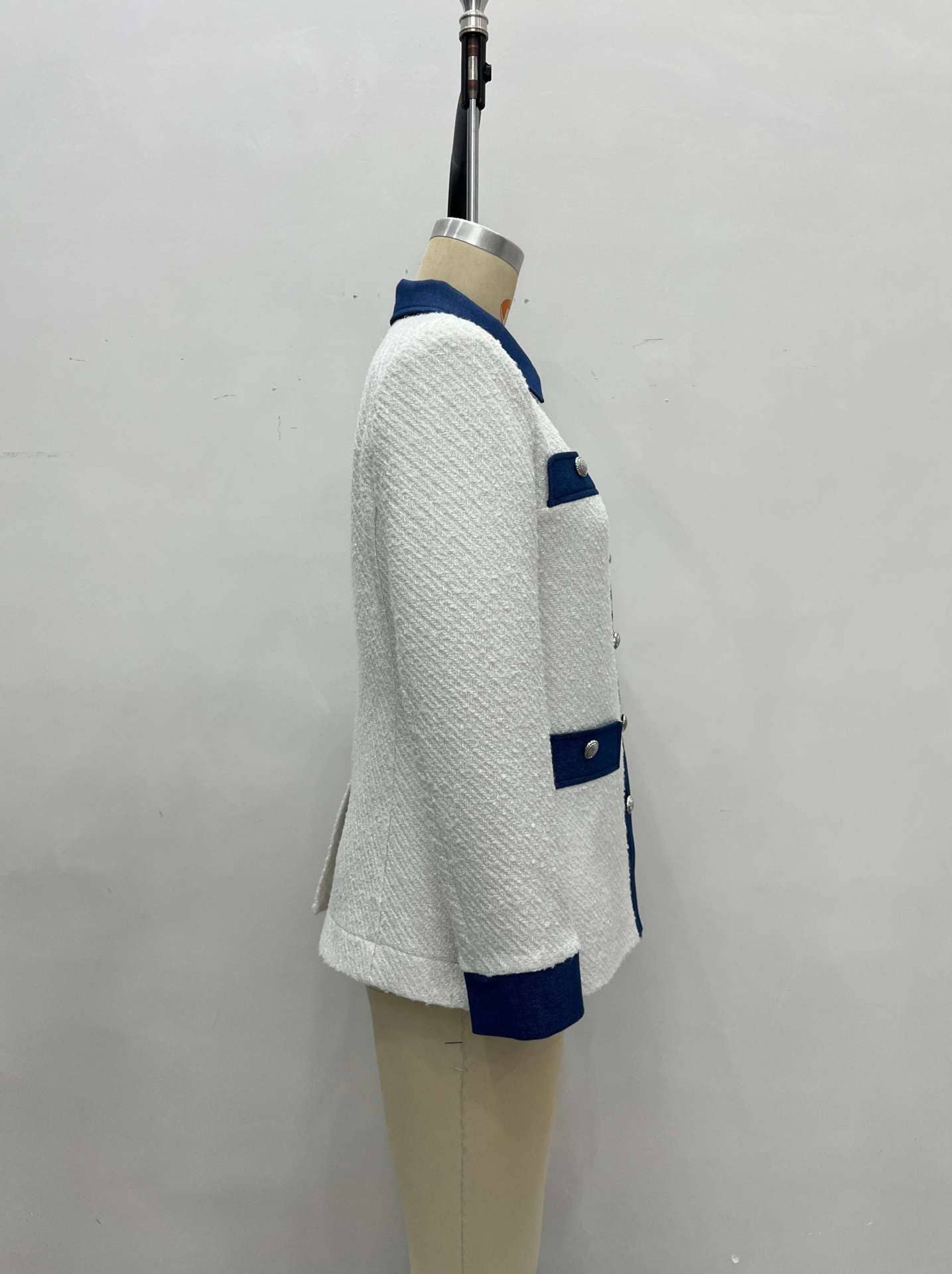 LAPEL FOUR-POCKET CHANEL-STYLE PATCHWORK COAT_CWOJA00771