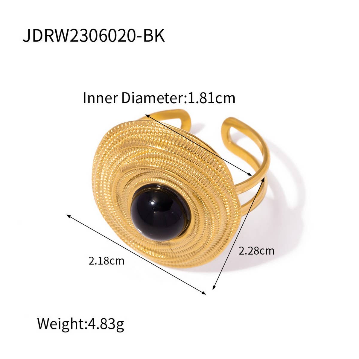 RETRO LIGHT LUXURY TRENDY DEVIL'S EYE COIL RING_CWAJE1382