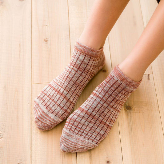 CASUAL SOLID COLOR COTTON PUMPS SOCKS_CWMS2007