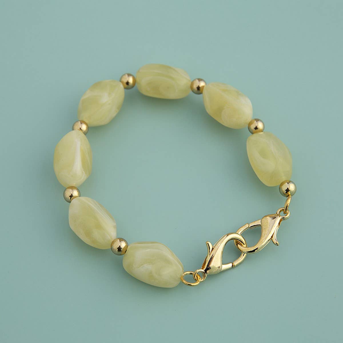 11.81in" Irregular Acrylic Stone Chain Bag Strap_CWMM5063