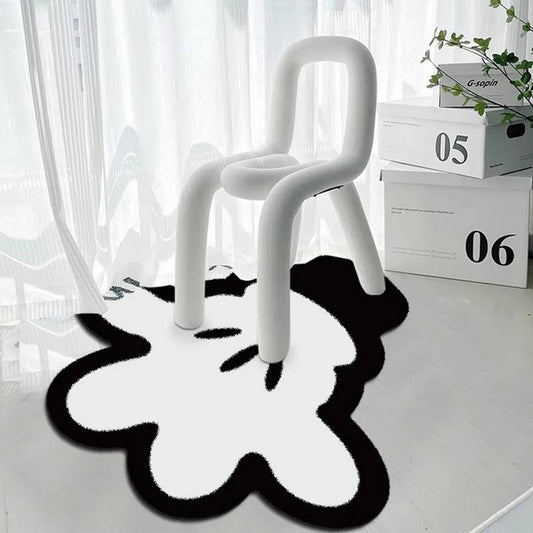 Irregular Fleece Rug, Soft Carpet for Home Decor