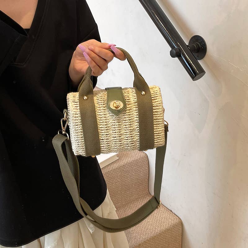 Artistic beach versatile hand-held crossbody bag