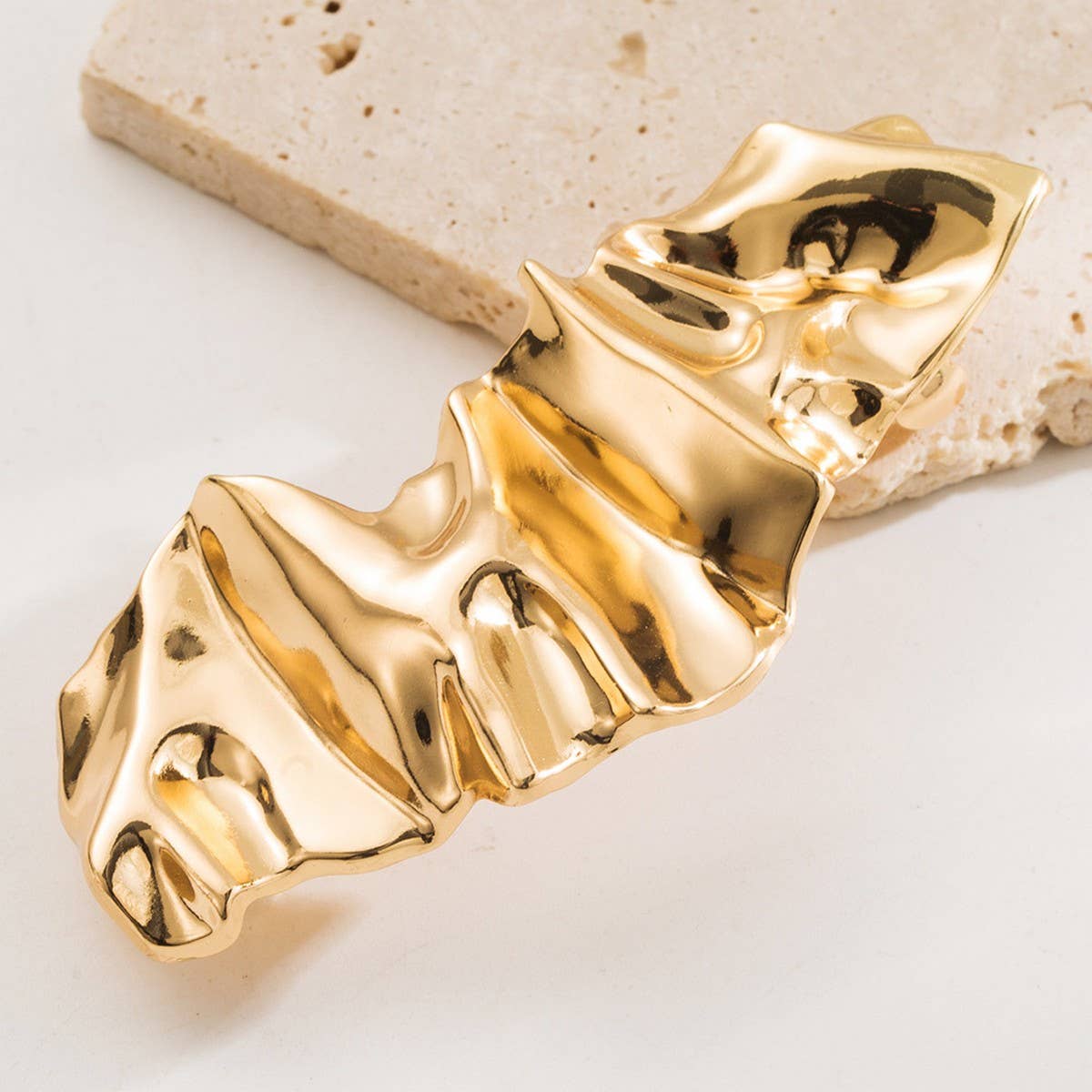 Minimalist Metal Spring Clip, Shell Shape Hairpin