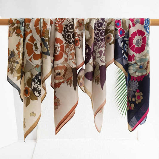 Retro Art Deco Small Square Scarf, Versatile_CWASC0925