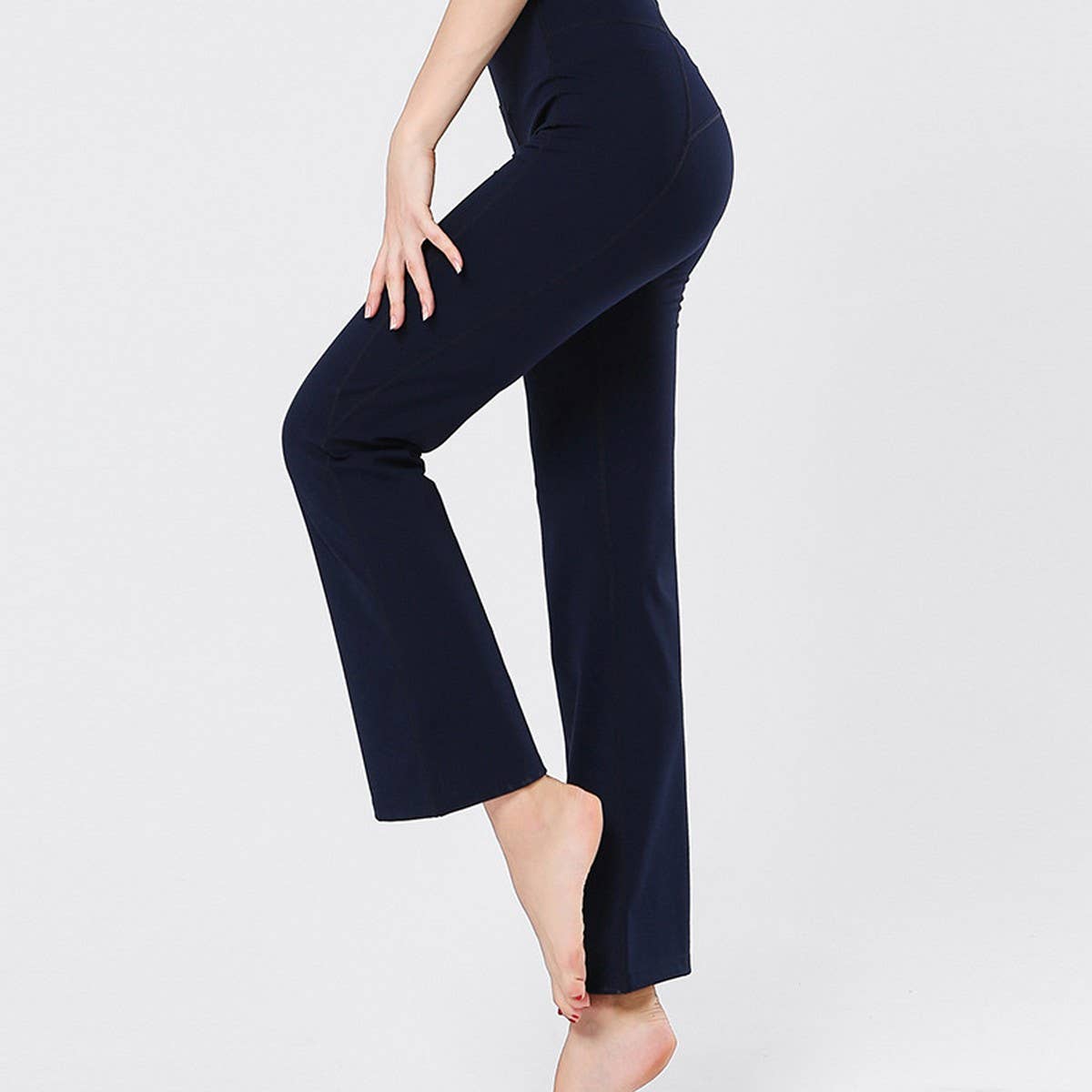 SOLID COLOR WIDE LEG DAILY YOGA PANTS SPORTSWEAR_CWBLP0585