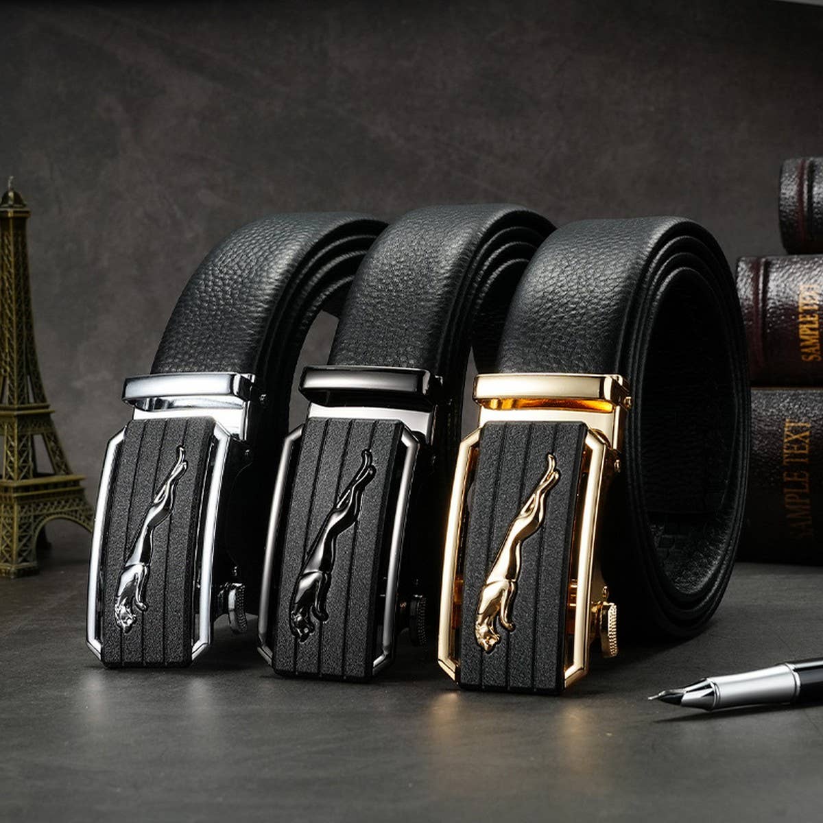 HIGH-END BUSINESS AUTOMATIC BUCKLE BELTS_CWABE0470