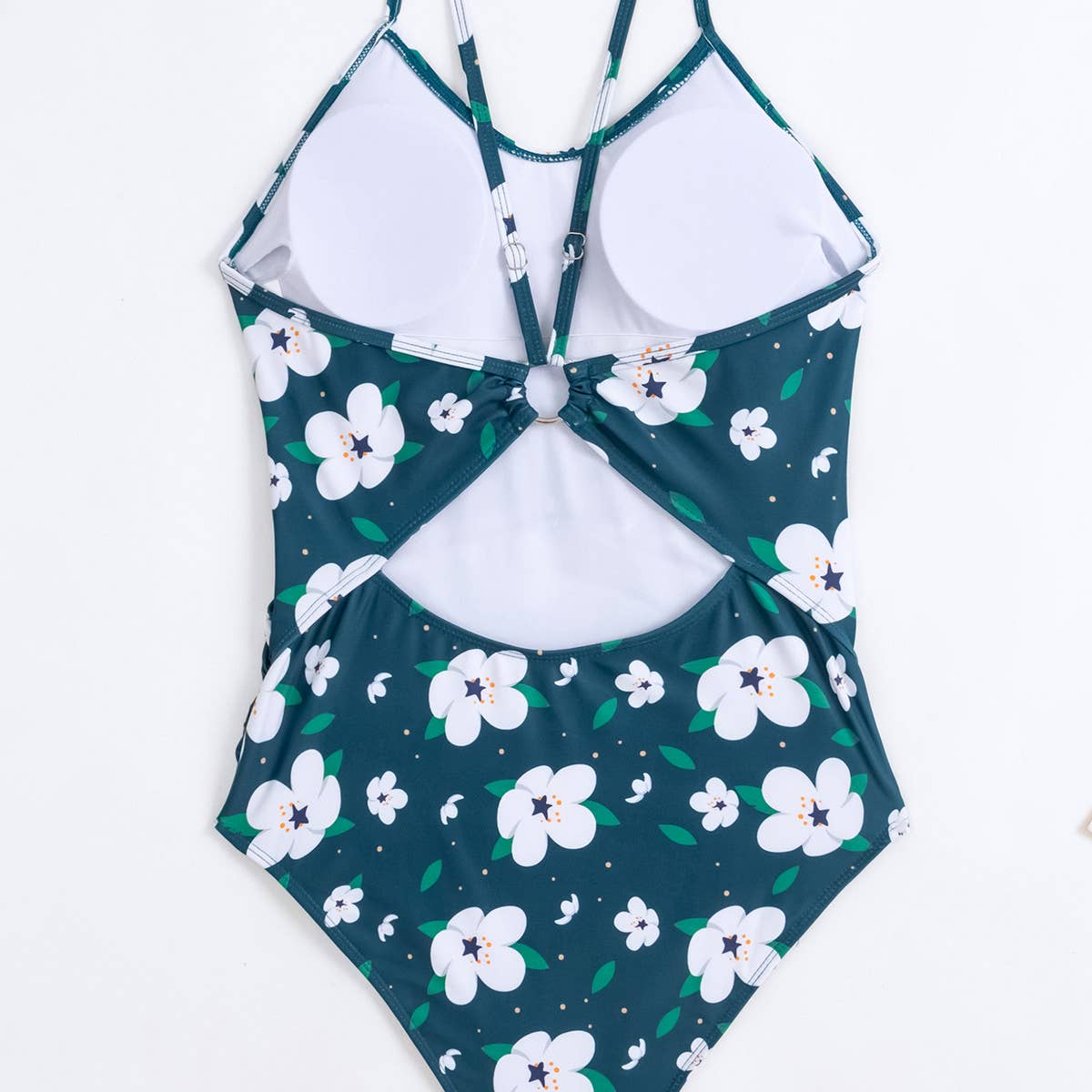 SEXY MULTI-COLOR PRINT ONE-PIECE SWIMSUIT