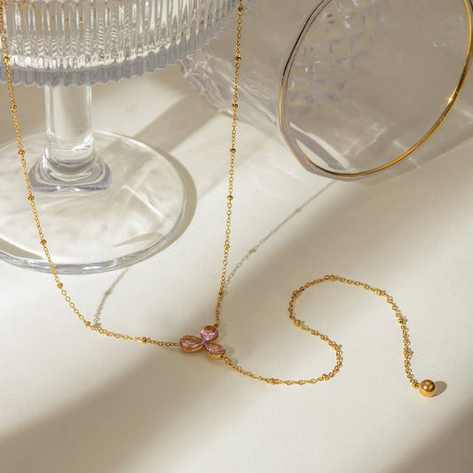 DIAMOND TASSEL PENDANT Y-SHAPED LUXURY NECKLACE