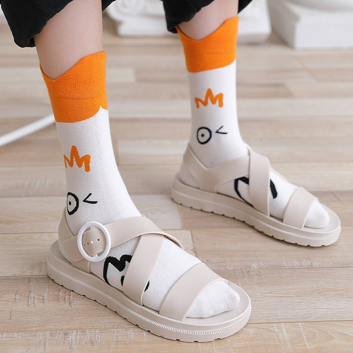 CUTE CARTOON PURE COTTON SOCKS WITH ALL SEASONS