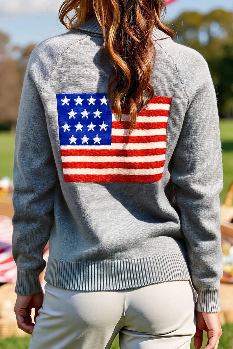 CWOSWL07085_V-NECK CASUAL LOOSE LONG-SLEEVED SWEATER