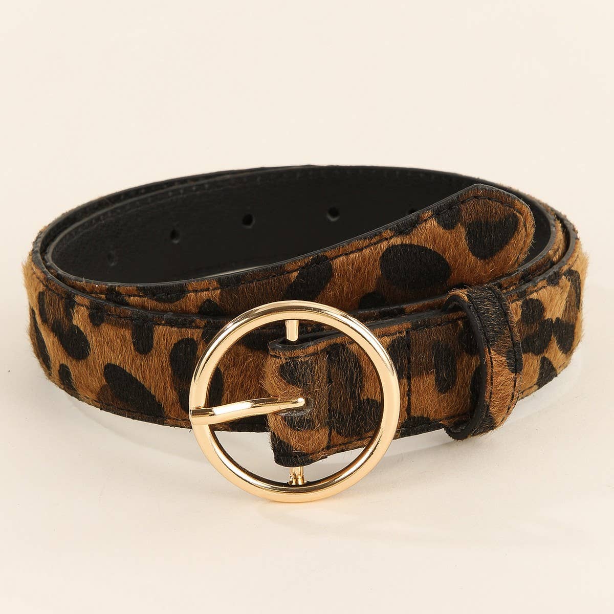 FASHION BELT LEOPARD SNAKE PRINT BELT_CWMM3933