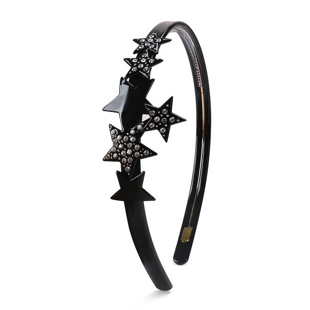 ACETATE FIVE-POINTED STAR DIAMOND HEADBAND_CWAHA4357